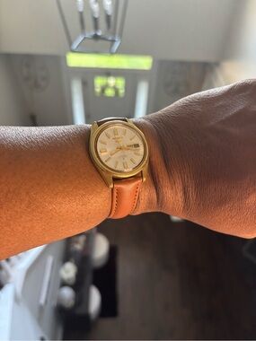 Seiko Two-Tone Gold and Silver Automatic Watch